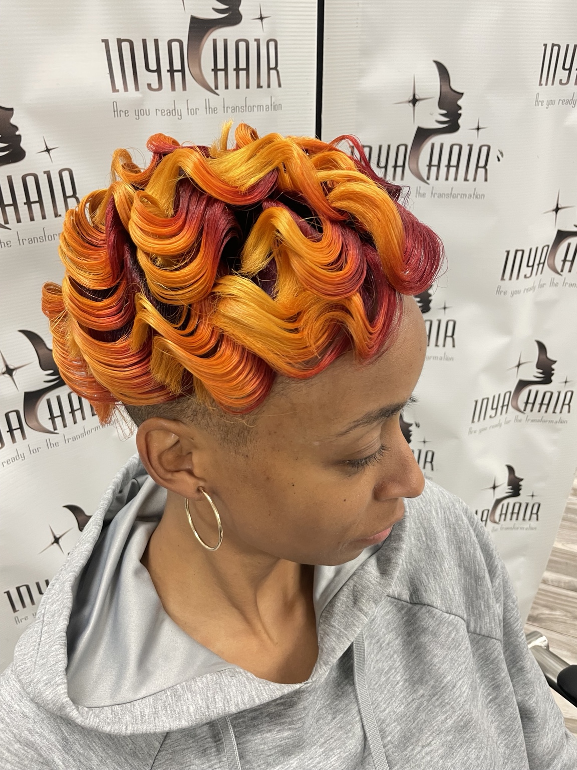 Inya Hair Salon styling result